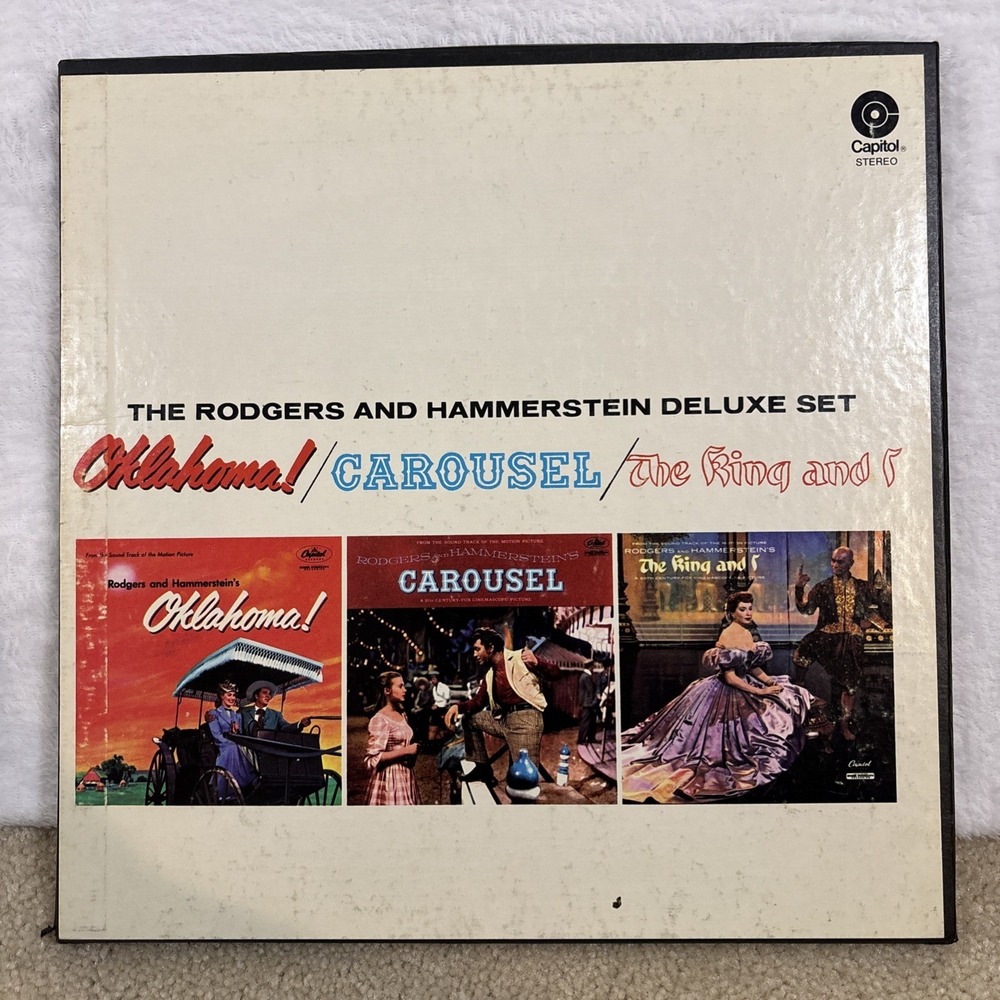 Rodgers & Hammerstein Deluxe set (3 Vinyl) Oklahoma, Carousel, The King and I‎